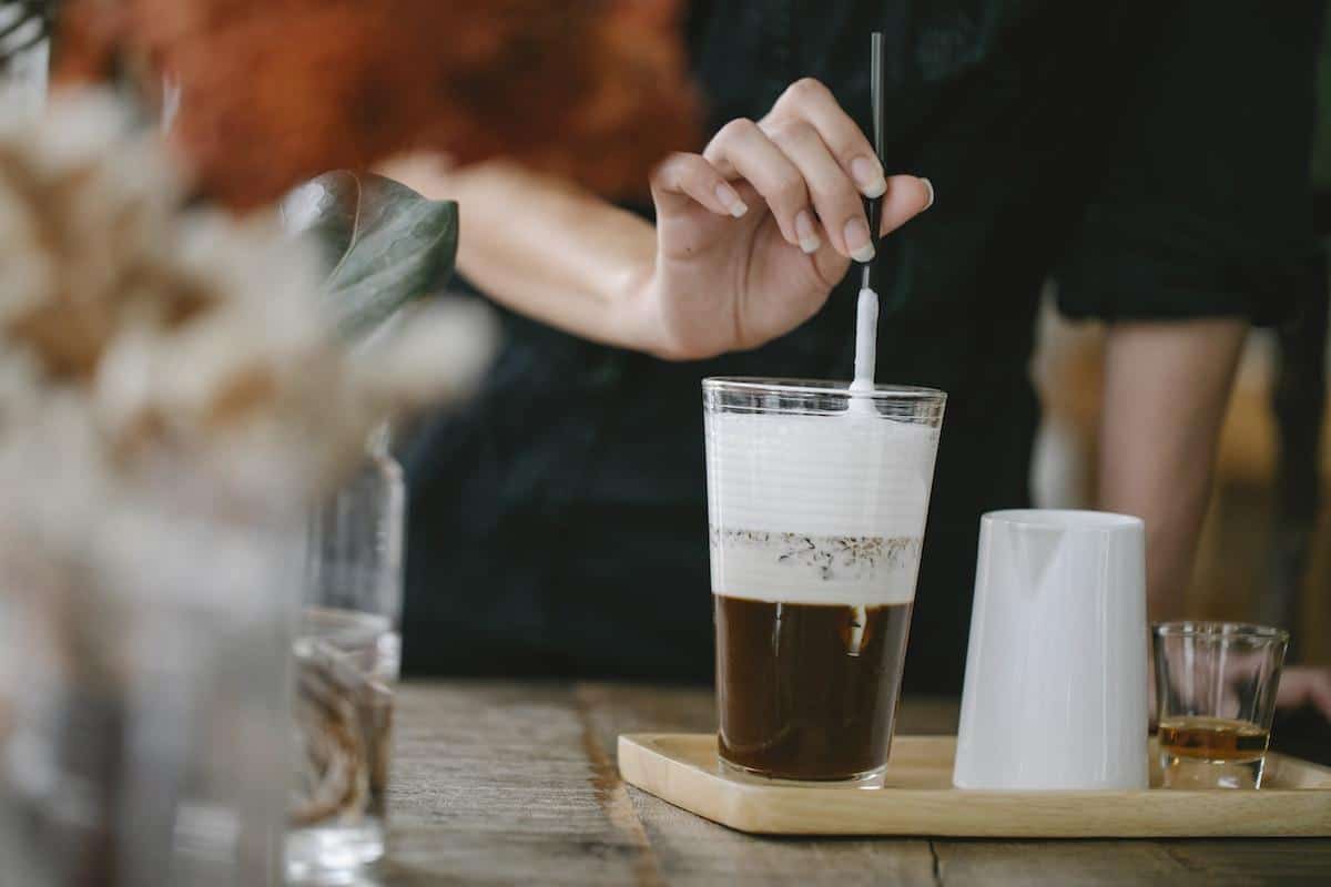 Experience the perfect harmony of coffee mingling with decadent chocolate milk