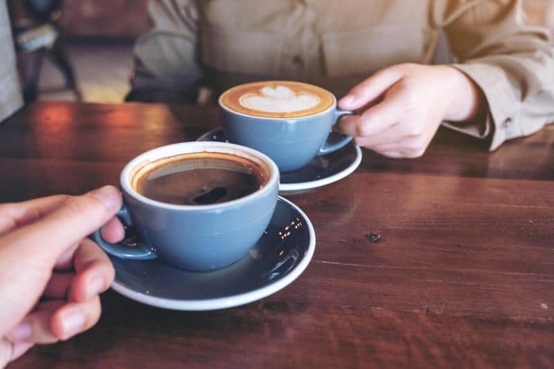 Couple on a coffee date