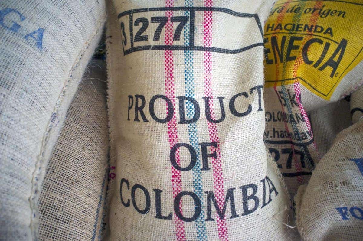 Colombian coffee bag