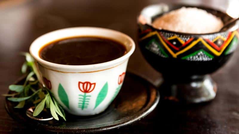 Traditional ethiopian coffee